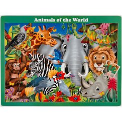 Learning Journey Intl, LLC / Animals of the World: 48 pc Wooden Jigsaw Puzzle