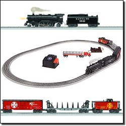 Lionel Trains / Santa Fe Flyer with Rail Sounds Train Set